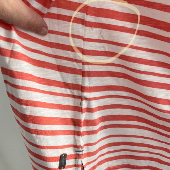 Ashworth • Sea Coral Striped Buttoned Golf Polo Shirt NWT - Picture 15 of 15